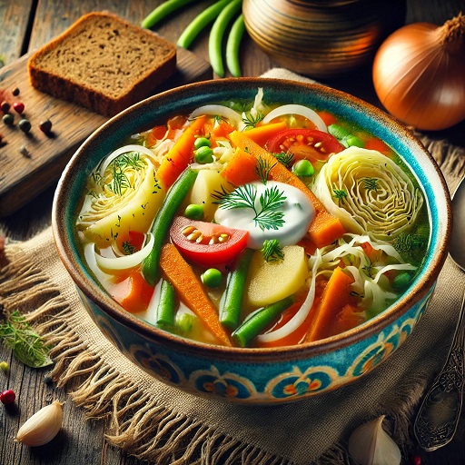 марийский летний овощной суп